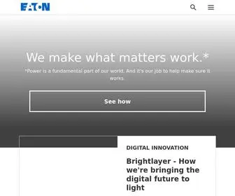 Eaton.org.cn(Electrical and Industrial) Screenshot