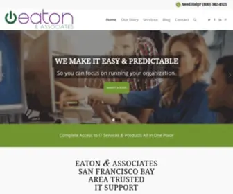 Eatonassoc.com(Computer and server technical support and IT Services. On) Screenshot