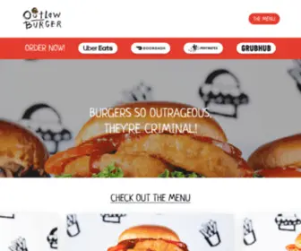 Eatoutlawburger.com(Outlaw Burger) Screenshot