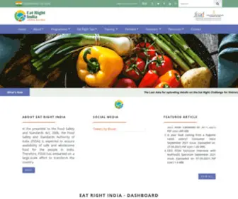 Eatrightindia.gov.in(Eat Right India) Screenshot