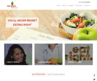 Eatrightwithrupal.com(HTML5) Screenshot