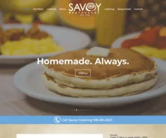 Eatsavoy.com(Savoy Restaurant) Screenshot