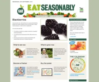 Eatseasonably.co.uk(Eat and grow seasonal fruit and vegetables) Screenshot