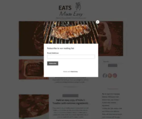 Eatsmadeeasy.com(Eats made Easy) Screenshot
