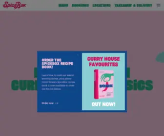 Eatspicebox.co.uk(SpiceBox) Screenshot