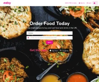 Eatsy.co.uk(The UKs Free Food & Drink Marketplace) Screenshot