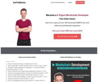 Eattheblocks.com(Up-to-date & easy-to-follow tutorials to learn Blockchain Development) Screenshot