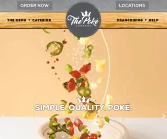 Eatthepokecompany.com(THE POKÉ COMPANY) Screenshot