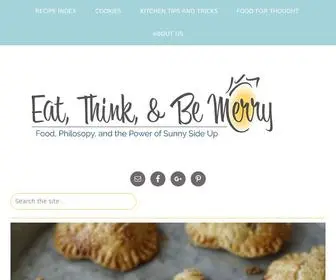 Eatthinkbemerry.com(Eat, Think & Be Merry) Screenshot