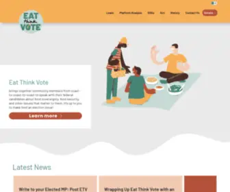 Eatthinkvote.ca(Eat Think Vote Home) Screenshot