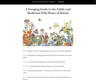 Eatweeds.co.uk(Eatweeds Wild Food Foraging Guide to the Edible Plants of Britain) Screenshot