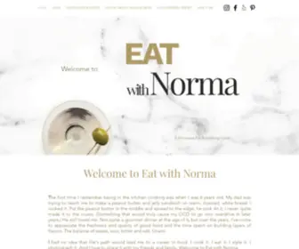 Eatwithnorma.com(Food Blogger) Screenshot