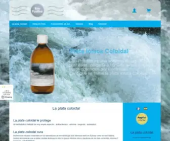 Eau-Positive.es(Argent colloidal un puissant antiseptique) Screenshot