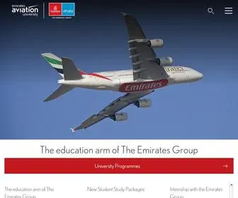 Eau.ac.ae(Emirates Aviation University) Screenshot