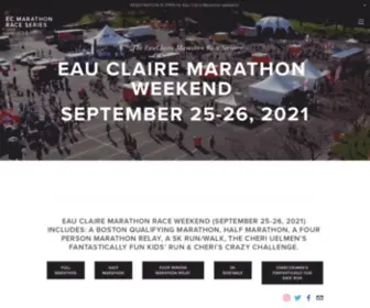 Eauclairemarathon.com(EC Marathon RACE SERIES) Screenshot