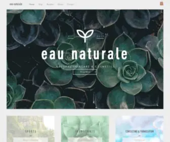 Eaunaturale.ca(Fragrance Cosmetic Manufacturing Canada) Screenshot