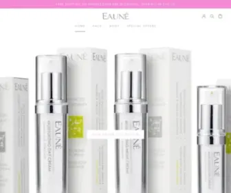 Eaune.com(Eaune Natural Skin Care Studio) Screenshot