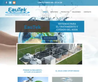 Eautek.com.mx(Inicio) Screenshot