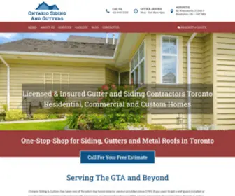 Eavesandsiding.com(Gutter & Siding Contractors Toronto) Screenshot