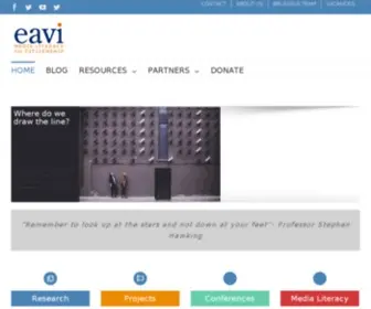 Eavi.eu("Investing in media literacy means investing in people) Screenshot