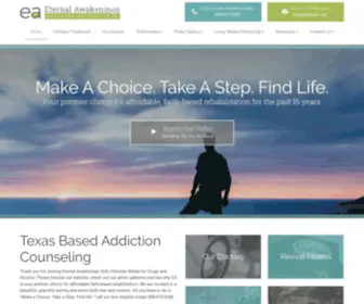 Eawake.org(Eternal Awakenings Christian Addiction Recovery Center) Screenshot