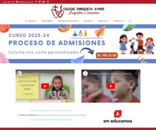 Eaymersscc.com(Colegio Enriqueta Aymer) Screenshot