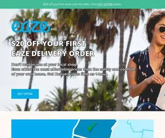 Eazedeal.com($20 Off You First Eaze Delivery) Screenshot