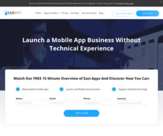 Eazi-APPS-Business.com(Eazi-Apps Mobile App Business Opportunity) Screenshot
