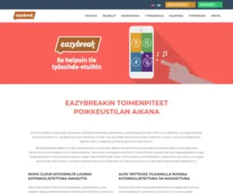 Eazybreak.fi(Helppokäyttöinen mobiilipalvelu työsuhde) Screenshot