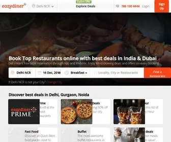 Eazydiner.com(Best restaurants in Delhi NCR) Screenshot