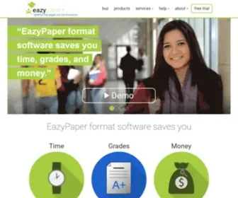 Eazypaper.com(APA format software) Screenshot