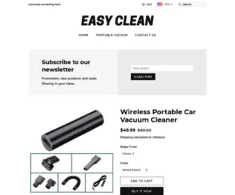 Eazyvacuum.com(Portable vacuum) Screenshot