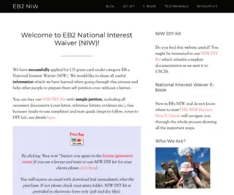 EB2Niw.com(How to prepare National Interest Waiver self petition) Screenshot