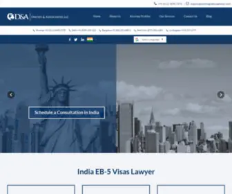EB5Visaindia.com(Davies & Associates) Screenshot