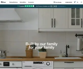 Ebac.com(Washing Machines and Dehumidifiers) Screenshot