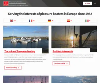 Eba.eu.com(Serving the interests of pleasure boaters in Europe since 1982) Screenshot