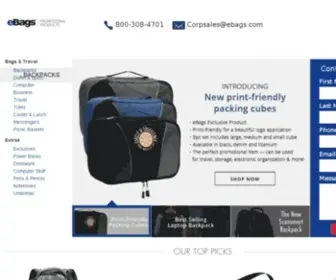 Ebagscorporate.com(EBags Corporate Sales) Screenshot