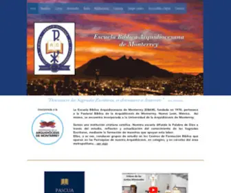 Ebam.org(Escuela Bíblica Arquidiocesana de Monterrey) Screenshot