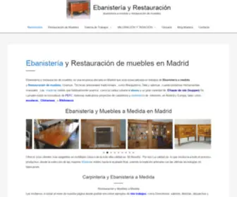 Ebanisteriayrestauracion.com(Ebanistería) Screenshot