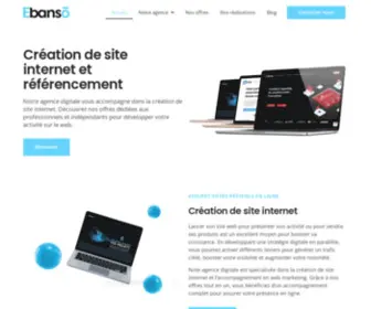 Ebanso.com(Création de site internet) Screenshot