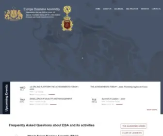 Ebaoxford.co.uk(Europe Business Assembly (EBA)) Screenshot