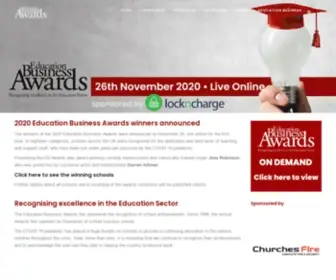 Ebawards.co.uk(Education Business Awards) Screenshot