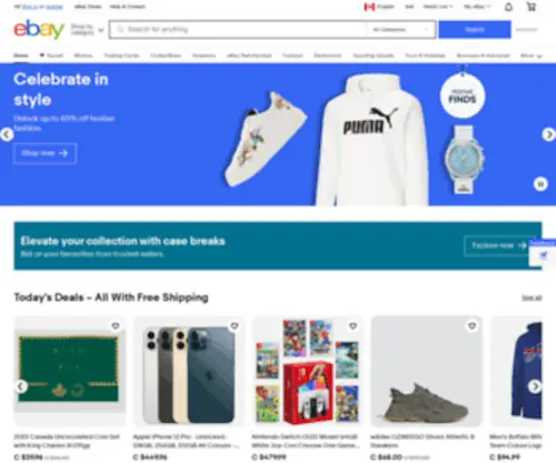 Ebay.ca(Electronics, Cars, Fashion, Collectibles & More) Screenshot