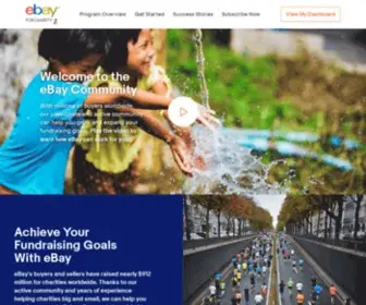 Ebayforcharity.org(EBay for Charity) Screenshot
