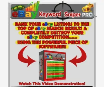 Ebaykeywordsniperpro.com(EBay Keyword Sniper Pro) Screenshot