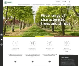 Ebben.nl(Ebben Nurseries offers a wide range of trees and shrubs) Screenshot