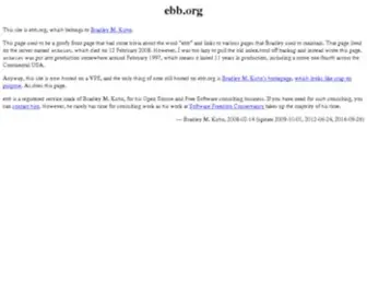 EBB.org(ebb) Screenshot