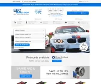 Ebcbrakeshop.co.uk(EBC Brakes) Screenshot