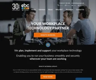 EbcGroup.co.uk(Your workplace technology partner) Screenshot