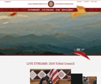 Ebci.com(Eastern Band of Cherokee) Screenshot